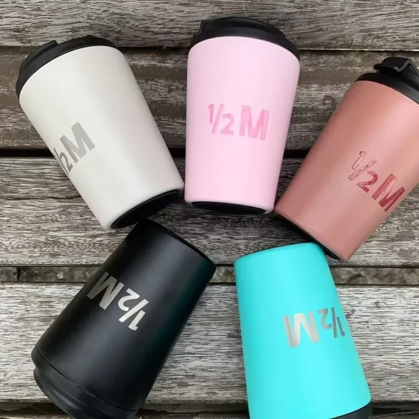 8/12oz Vacuum Flasks Customized Logo Saudi Half M Coffee Mug Car Cup Insulated Water Bottle Travel Stainless Steel Thermal Mug 4