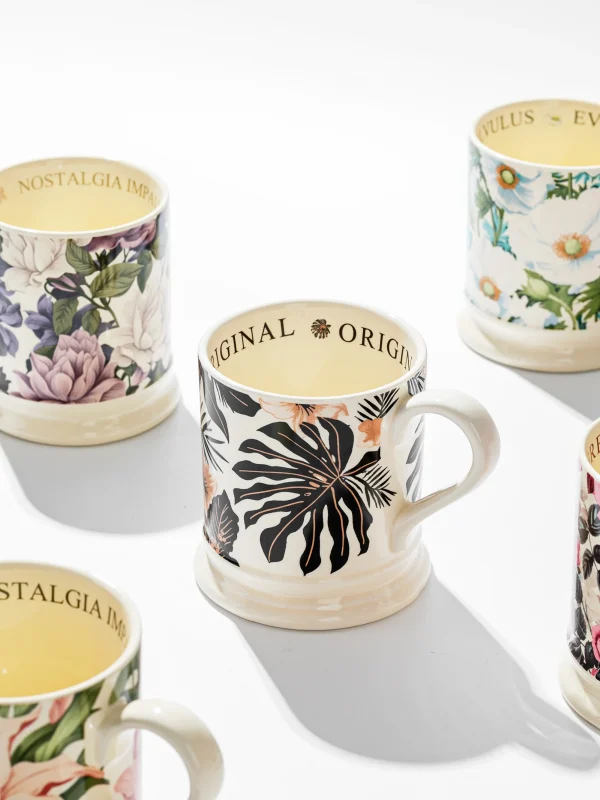 retro ceramic 380ml coffee mug office home water cup French romantic floral Milk cup 5