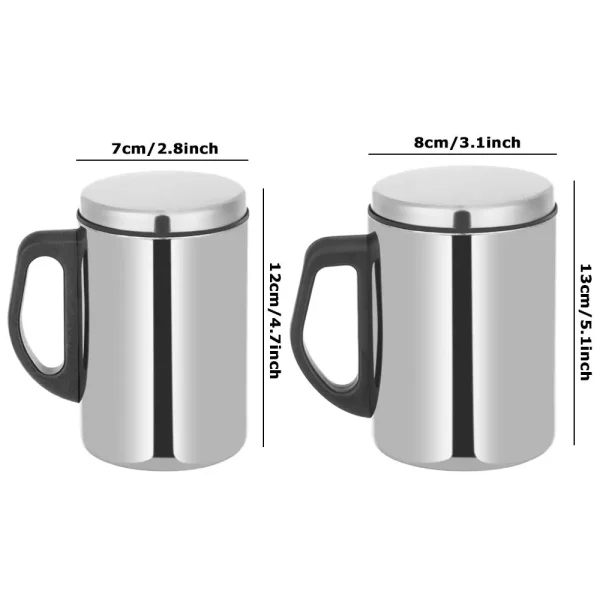 Steel Travel Lid Thermal Camping Vacuum Flask Water Bottle Tea Cup Coffee- Mug 5