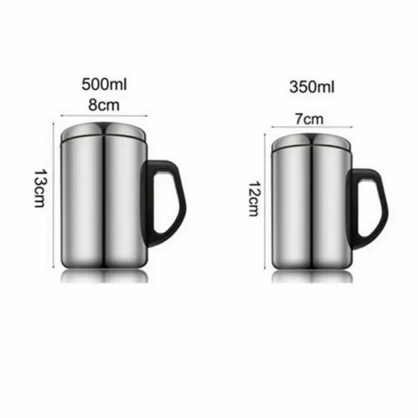 Steel Travel Lid Thermal Camping Vacuum Flask Water Bottle Tea Cup Coffee- Mug 6