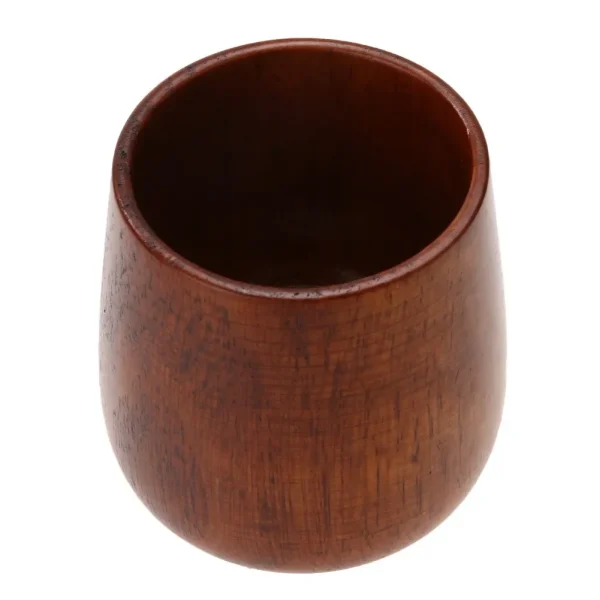 1-5PCS Wooden Cups Natural Jujube Handmade Breakfast Beer Cup  High Quality Wooden Cup Mug Breakfast Beer Milk Drinkware Product 3