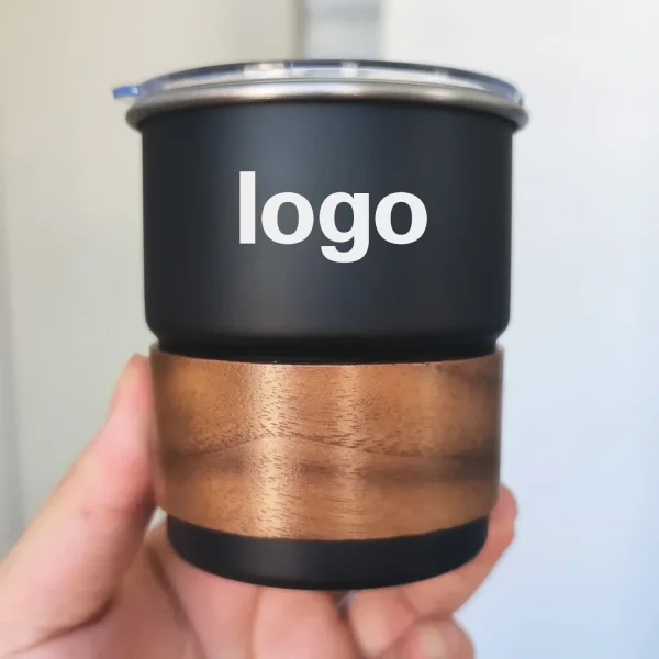 Creative Stainless Steel Beer Mug 300ml Outdoor Camping Coffee Cup Wholesale Free Custom Logo Durable Travel Mug for Men Women 1