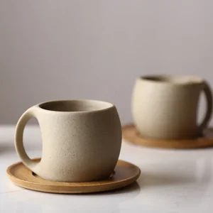 Vintage Ceramic Coffee Cup Saucer 220ml Breakfast Milk Oat Drink Mug Exquisite Afternoon Tea Coffee Cup Birthday 1