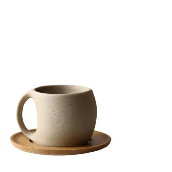 Vintage Ceramic Coffee Cup Saucer 220ml Breakfast Milk Oat Drink Mug Exquisite Afternoon Tea Coffee Cup Birthday 5