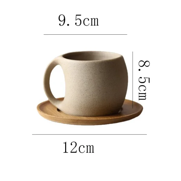 Vintage Ceramic Coffee Cup Saucer 220ml Breakfast Milk Oat Drink Mug Exquisite Afternoon Tea Coffee Cup Birthday 6
