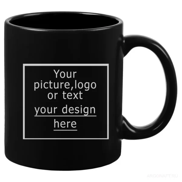 DIY family photos black ceramic mug 11oz/325ml custom company logo cup 4