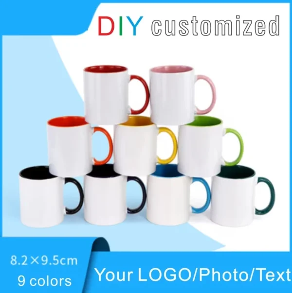 Custom Ceramic Mug Coffee  Cup Print Photo Text Couple Family Outdoor Personalized Coffee Milk Cup Creative Gift Lovely Gift 4