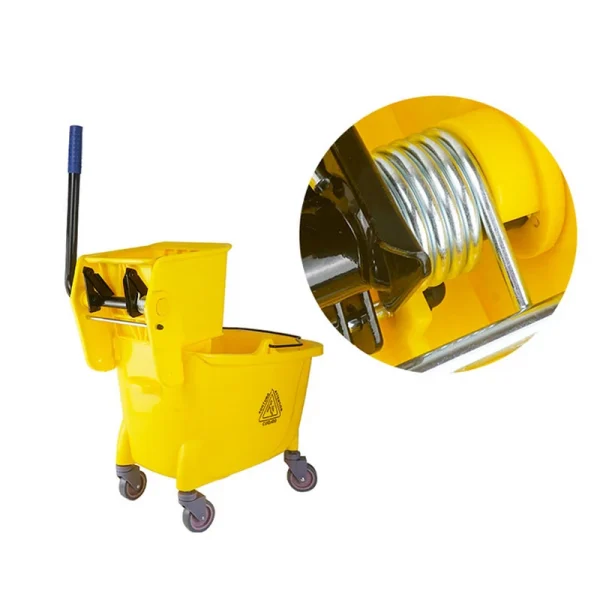 24L Standard Edition Hand Pressure Mop Bucket for Household And Commercial Use - Durable Cleaning Tool for Floor Care 4