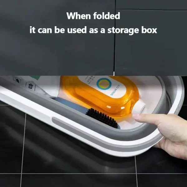 Collapsible Water Bucket Portable Folding Bucket Car Wash Basin Washing Plastic Buckets Home Cleaning Tool Foldable Mop Bucketer 4