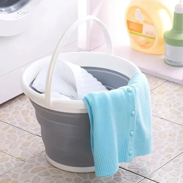 5L Portable Folding Water Bucket,car Outdoor Fishing Bucket,travel and Household Multi-purpose expandable Bucket Car Wash Bucket 5