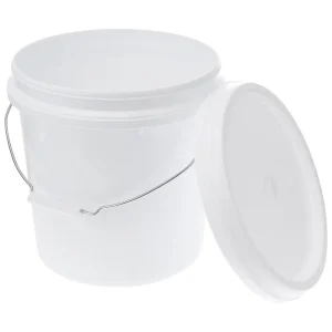 Portable Home Sealed Bucket With Lid Plastic Container Food Grade Storage Gallon Bucket Small Bucket Paint Pail Household 1