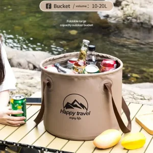 Folding Camping Cube Water Bucket Foldable Collapsible Bucket Camp Supplies For Tourism Car Wash Fishing Car Camping Accessories 1