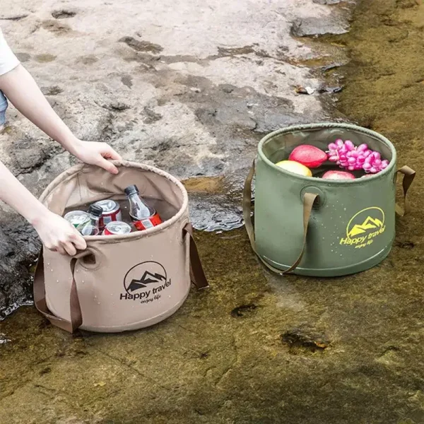Folding Camping Cube Water Bucket Foldable Collapsible Bucket Camp Supplies For Tourism Car Wash Fishing Car Camping Accessories 3