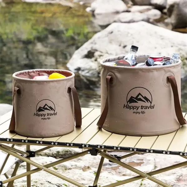 Folding Camping Cube Water Bucket Foldable Collapsible Bucket Camp Supplies For Tourism Car Wash Fishing Car Camping Accessories 4