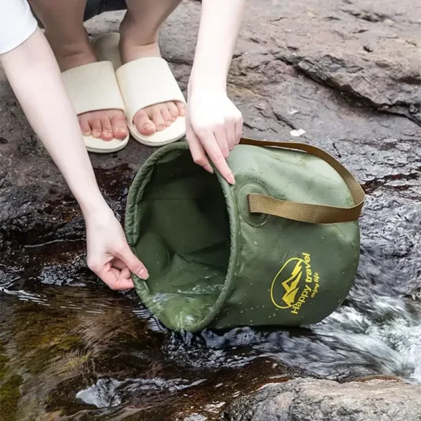 Folding Camping Cube Water Bucket Foldable Collapsible Bucket Camp Supplies For Tourism Car Wash Fishing Car Camping Accessories 6