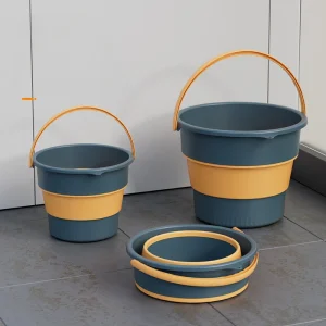 Silicone Bucket for Fishing Promotion Folding Bucket Car Wash Outdoor Fishing Supplies Square Bathroom Kitchen Camp Bucket 1