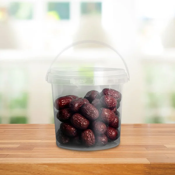 10 Pcs Transparent Small Barrel Storage Bucket Ice Condiment Food Plastic Toys Buckets Round Pp Refrigerator 6