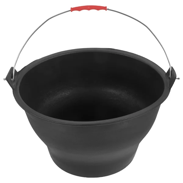 Portable Construction Grey Bucket 30x17x17.5cm Heavy Duty Rubber Cement Mixing Storage Bucket for Building Garden 3