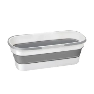 Portable Silicone Bucket, Used for Household Large Mop Bucket Rectangular Thickened Plastic Folding Car Washing Bucket, Water St 1
