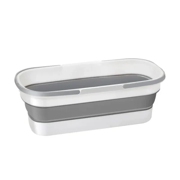 Portable Silicone Bucket, Used for Household Large Mop Bucket Rectangular Thickened Plastic Folding Car Washing Bucket, Water St 1