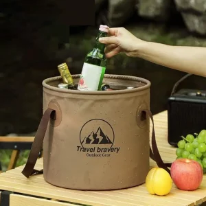 10L Outdoor Multifunctional Bucket Collapsible Portable Travel Bucket Large Capacity Carrying Bucket Camping Fishing Bucket 1