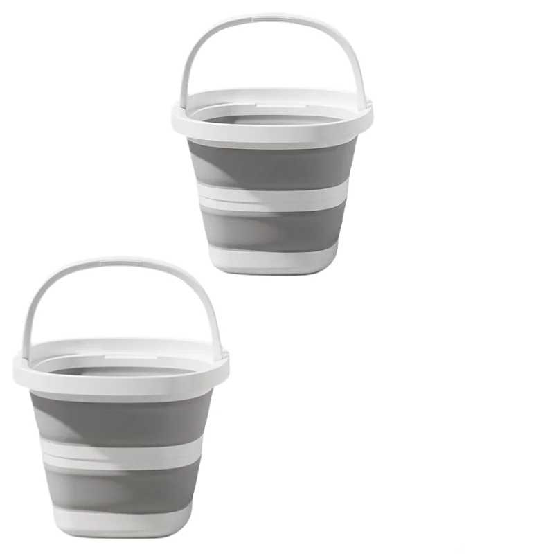 2pieces gray 5L 10L