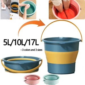 Fishing Handheld Folding Bucket Home Thickened Bathroom Portable Foot Soaking Bucket Student Dormitory Plastic Folding Bucket 1