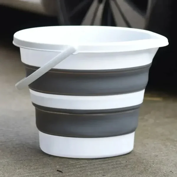 Camping Supplies Home Bathroom Products Large Laundry Basket Clothes Storage Bucket 5/10L Folding Water Bucket Silicone Bucket 3