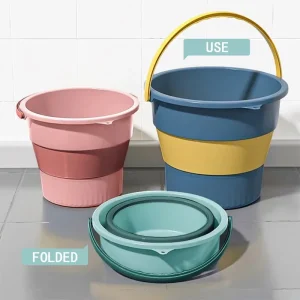 17L Folding Cube Bucket Car Wash Fishing Multifunctional Basin Silicone Collapsible Bucket Large Capacity Household Items 1
