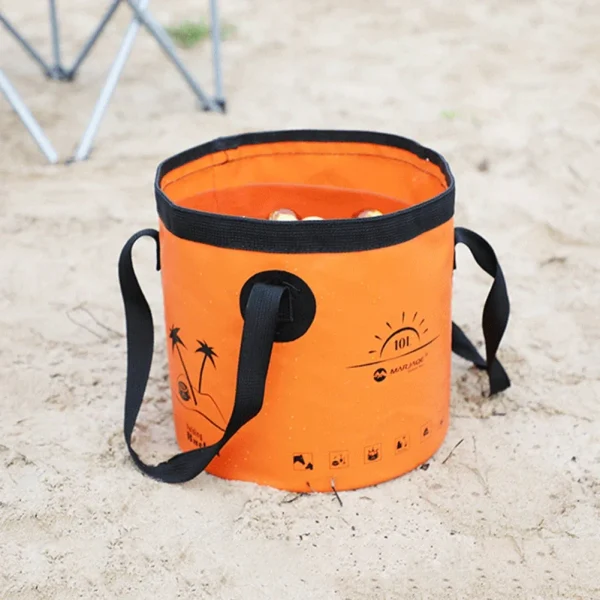 10L Portable Bucket Waterproof Water Storage Bag Multifunction Collapsible Bucket Lightweight for Travel Fishing Boating 3