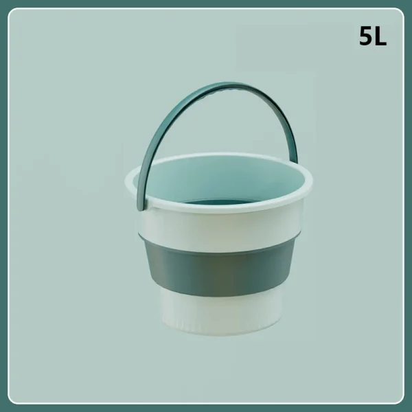 5/10L Silicone Bucket for Fishing Promotion Folding Bucket Car Wash Outdoor Fishing Supplies Square Bathroom Kitchen Camp Bucket 6