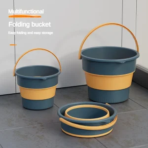 17LSilicone Bucket for Fishing Promotion Folding Bucket Car Wash Outdoor Fishing Supplies Square Bathroom Kitchen Camp Bucket 1