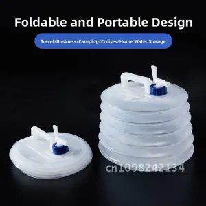 Portable Self-Driving Tour Plastic Bucket Folding Water Storage Tank for Home Car Travel Transparent with Multiple Sizes 1