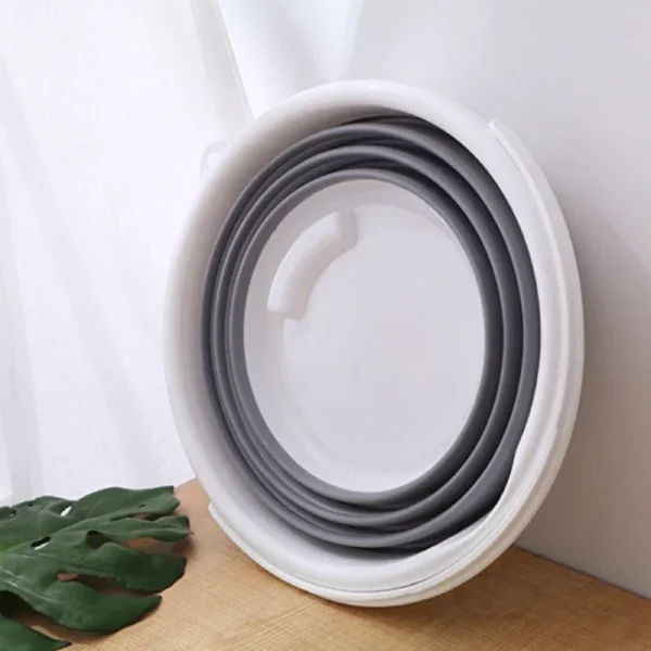 Folding Bucket Bathroom Silicone Outdoor Car Wash Bucket Fishing Supplies Kitchen Camp Bucket 4