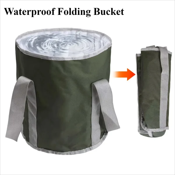 20L Outdoor Multifunctional Bucket Collapsible Portable Travel Bucket Large Capacity Carrying Bucket Camping Fishing Bucket 1