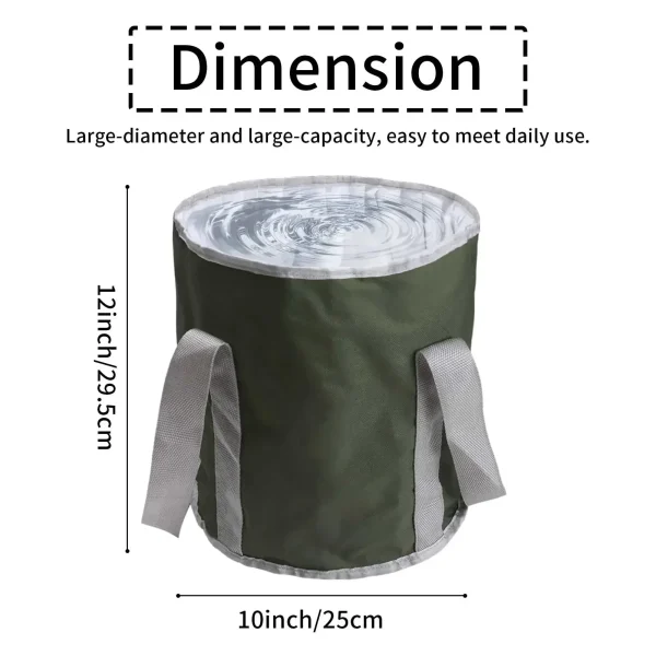 20L Outdoor Multifunctional Bucket Collapsible Portable Travel Bucket Large Capacity Carrying Bucket Camping Fishing Bucket 4