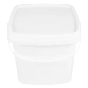 Plastic Portable Bucket With Lid Water Container with Lid Bucket Handle Food Grade Storage Garden 1