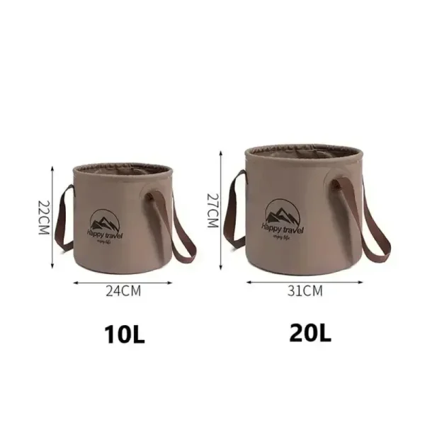 5/10/20L Outdoor Multifunctional Bucket Collapsible Portable Travel Bucket Large Capacity Carrying Bucket Camping Fishing Bucket 6