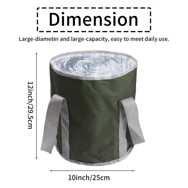 20L Collapsible Bucket Portable Folding Water Container for Travelling Camping Hiking Fishing Gardening 4