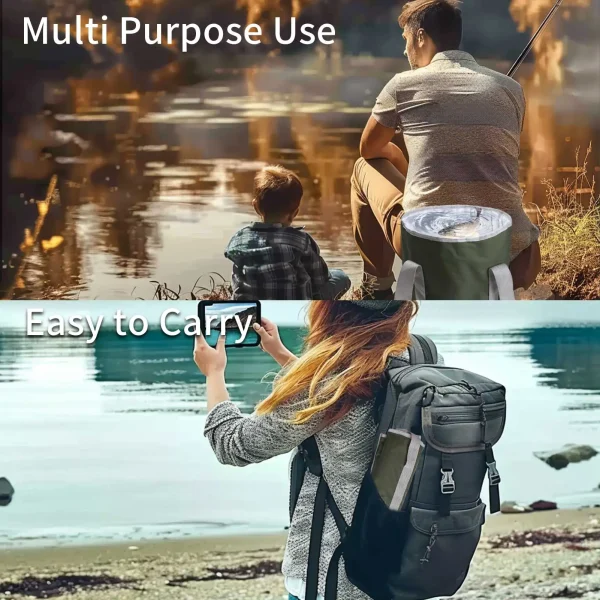20L Collapsible Bucket Portable Folding Water Container for Travelling Camping Hiking Fishing Gardening 5