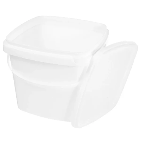 Square Plastic Bucket With Handle Multi Functional Water Container For Small Bucket Plastic Can With Lid For Home Use Household 6