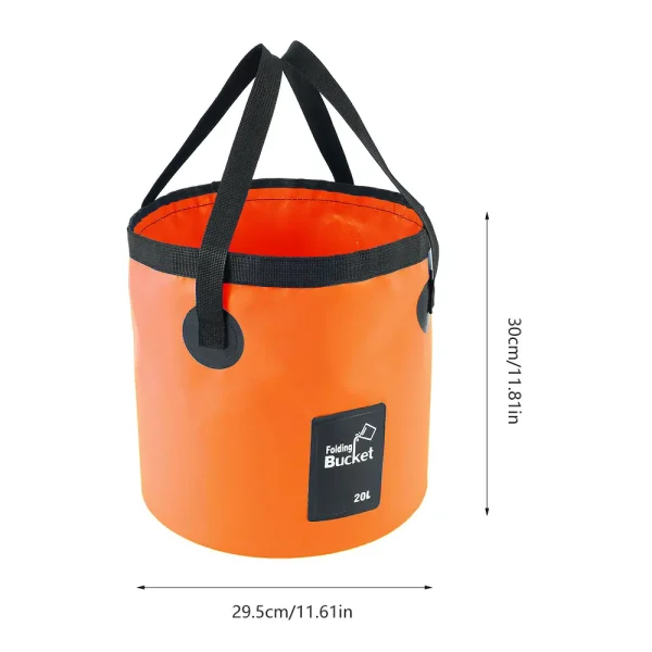 Portable Camping Fishing Water Bucket Foldable Storage Container Collapsible Pail Basin Folding Bucket  Fishing Bucket 6