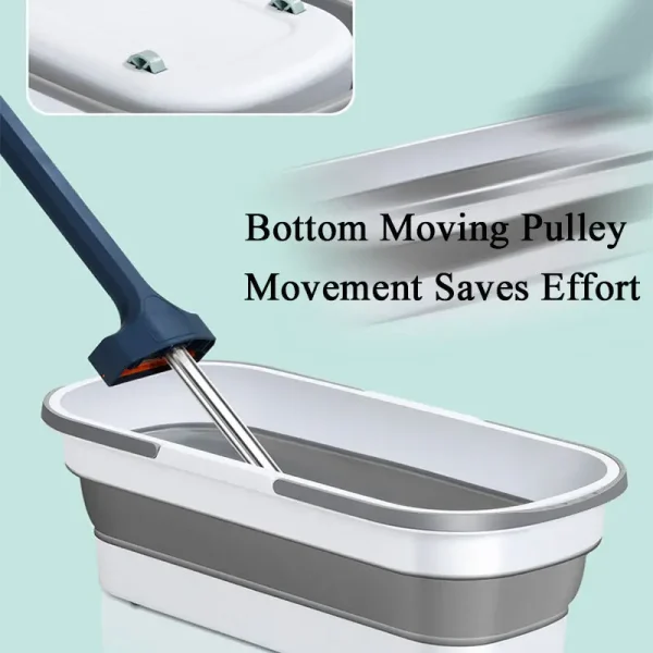 Rectangle Multi-functional Portable Silicone Folding Bucket Laundry Car Wash Cleaning Mop Fishing Camping Household Item 3