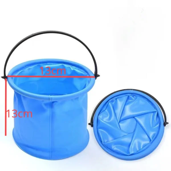 Beach Sand toys Play Bucket Toy Folding Collapsible Bucket Gardening Tool Outdoor Pool Play Tool Toy Kids Summer Water Fun 3