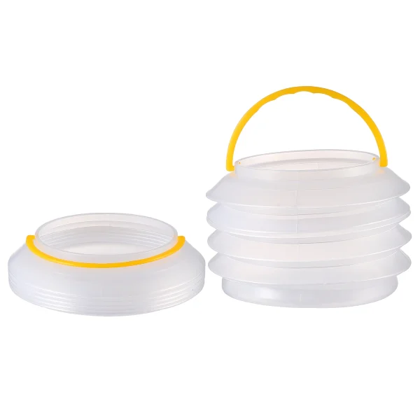 2pcs Foldable Water Container Telescopic Bucket Lightweight Portable Fishing Beach Picnic Stretchable Bucket Mop Car 1