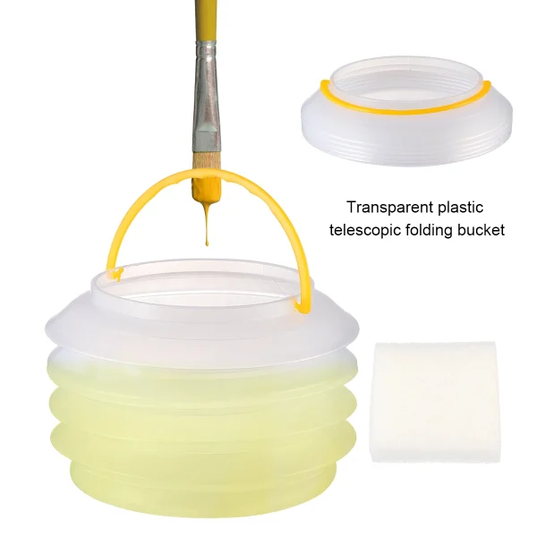 2pcs Foldable Water Container Telescopic Bucket Lightweight Portable Fishing Beach Picnic Stretchable Bucket Mop Car 5