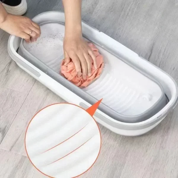 Large Capacity Folding Mop Bucket Multifunctional Collapsible Bucket Portable Car Wash Fishing Camping Cleaning Household Items 1