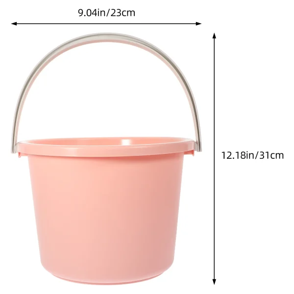 Portable Mini Laundry Bucket Plastic Water Bucket With Handle For Bucket Small Bucket Household Merchandises Utility Pail 3