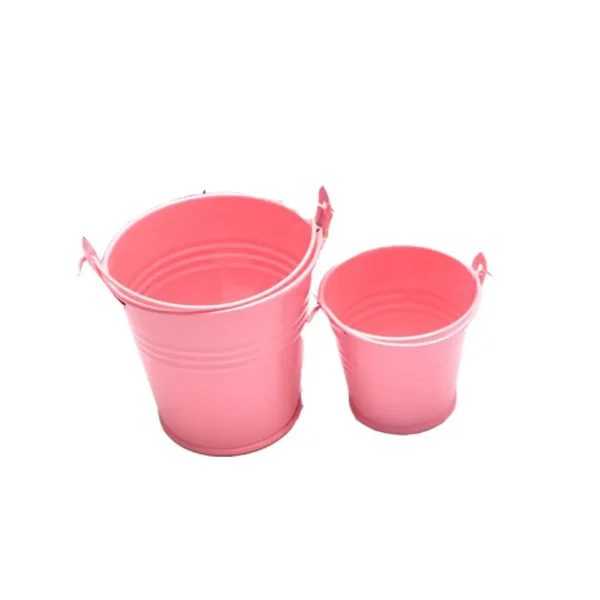 Mini Bucket 6* 4*5.5cm Small Iron Barrel Tinplate Mini Tub Decorative Kegs Anti-deform Bright Color Durable Home Candy Craft 2