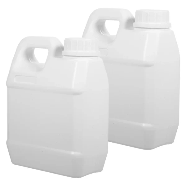 2pcs Liquid Container Oil Storage Bottle 1 Liters Camping Water Jug Container With Lid Sealed Storage Barrel Bottles Water Tank 2